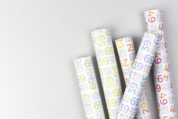 40th Birthday Wrapping Paper Set, 9 of 11