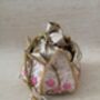 Pink Handcrafted Raw Silk Potli Bag/Wrist Bag, thumbnail 5 of 8