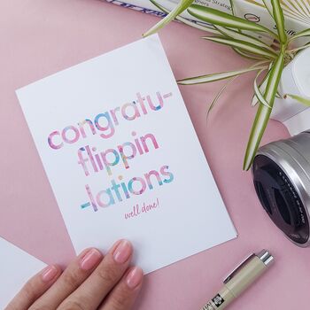 Congratu Flippin Lations | Well Done Card, 3 of 3