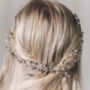 Swarovski Crystal And Pearl Wedding Hair Vine Lily, thumbnail 6 of 11