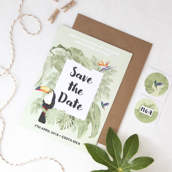 Tropical Wedding Save The Date, 2 of 5