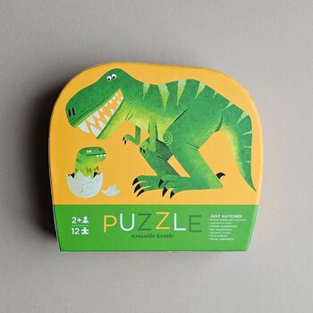 12pc Mini Jigsaw Puzzle Just Hatched Dino, 4 of 5
