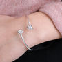 Double End Knot Friendship And Love Knot Bangle, thumbnail 2 of 7