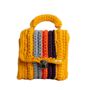 Multicoloured Crochet Knit Hand Bag, thumbnail 4 of 5