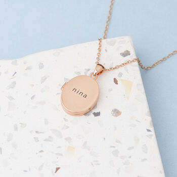 Personalised Oval Photo Locket, 3 of 12