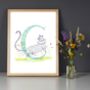 C Is For Cat Alphabet Art Print, thumbnail 1 of 12