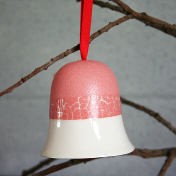 Porcelain Bell Christmas Tree Decoration, 3 of 4