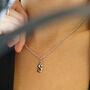 Silver Initial Letter Pendant Necklace, thumbnail 1 of 6