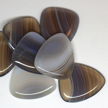 Gray Agate Guitar Pick / Plectrum In A Gift Box, 7 of 7