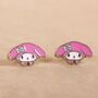 Hello Kitty Kuromi And My Melody Stud Earring Set, thumbnail 4 of 7