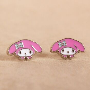 Hello Kitty Kuromi And My Melody Stud Earring Set, 4 of 7