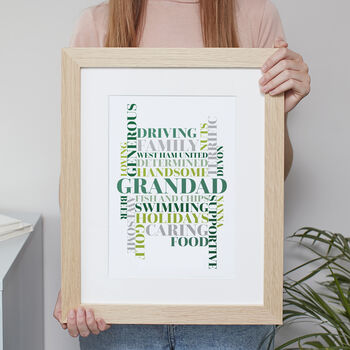 Personalised Word Art Print 'Use Any Words', 4 of 8