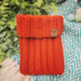 Pumpkin Orange Roll Top Dog Snood, thumbnail 2 of 4