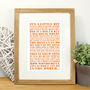 Personalised 'First Dance' Song Print, thumbnail 4 of 12