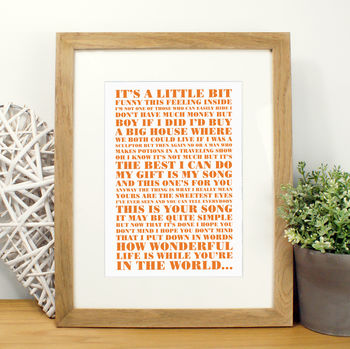 Personalised 'First Dance' Song Print, 4 of 12