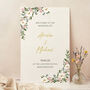 Floral Hoop Wedding Welcome Sign, thumbnail 1 of 3