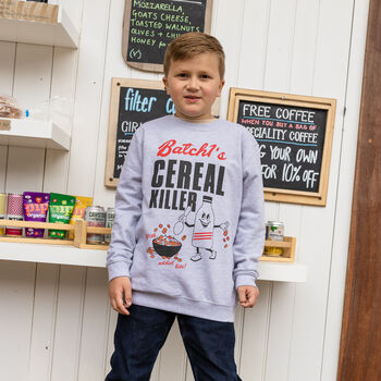 Cereal Killer Boys' Slogan Sweatshirt, 2 of 4