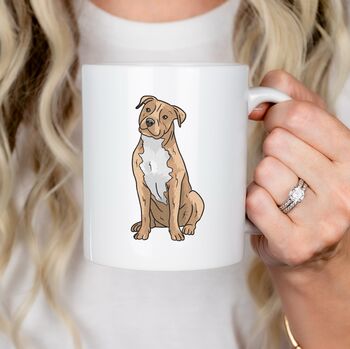Custom Staffordshire Bull Terrier Dog Mug With Name, 8 of 9