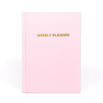 Undated Weekly Pink A5 Planner Notebook Diary, 8 of 8