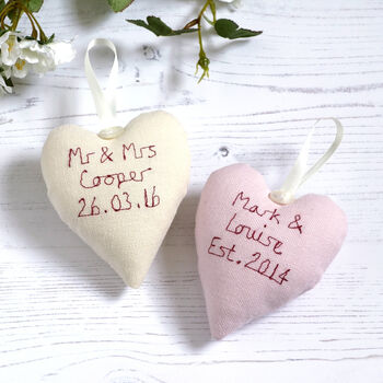 Personalised Hanging Heart Bridesmaid Gift, 11 of 12