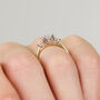 One Of A Kind Oval Lab Grown Diamond Engagement Ring, thumbnail 3 of 6