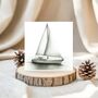Luxury Yacht Greeting Card Illustration, thumbnail 1 of 5