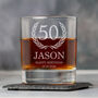 Personalised Birthday Crest Glass Tumbler, thumbnail 5 of 8
