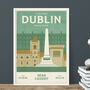 Personalised Dublin Marathon Print, Unframed, thumbnail 1 of 3