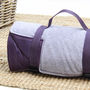 Lilac And Purple Fleece Picnic Blanket, thumbnail 4 of 5