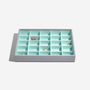 Dove Grey With Mint Classic Jewellery Box, thumbnail 5 of 8
