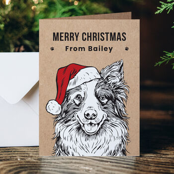 Dog Christmas Cards Pack Personalised, 3 of 7