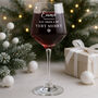Personalised Funny Christmas Wine Glass, thumbnail 3 of 6