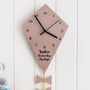 Children's Kite Personalised Wall Clock, thumbnail 7 of 8