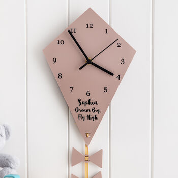 Children's Kite Personalised Wall Clock, 7 of 8