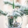 Personalised Glass Gardener Decoration, thumbnail 2 of 2