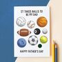 Funny Sport Father's Day Card, thumbnail 1 of 3