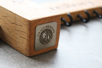 Wooden Engraved Key Hanger For Wall | Personalised, 12 of 12