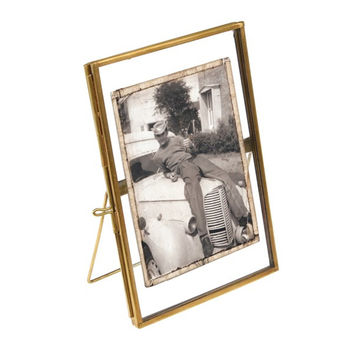 Standing Antique Brass Photo Frame, 6 of 6