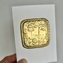 Personalised Handmade Gold Foil Name Birthday Card, thumbnail 2 of 9
