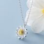 Sterling Silver Daisy Pendant Necklace, thumbnail 1 of 6