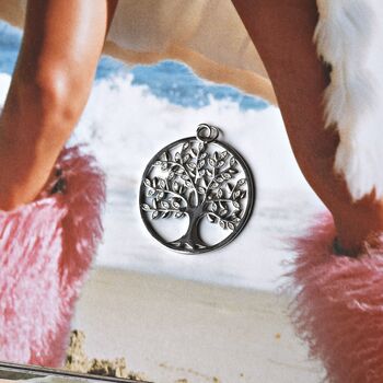 Tree Of Life Charm Necklace 925 Sterling Silver With Zircon Happy Mothers Day Gift, 7 of 7