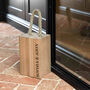 Personalised Solid Oak Door Stop, thumbnail 3 of 6