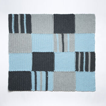 Beginners Crochet Blanket Kit Chequered, 2 of 7
