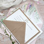 Whimsical Spring Gatedfold Wedding Invitation, thumbnail 3 of 7