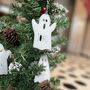 Personalised Ghost Christmas Tree Decoration, thumbnail 2 of 8