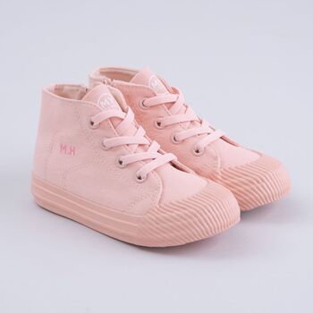 Personalised Pink Kids High Top Trainers, 3 of 6