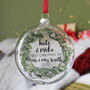First Christmas As Mr And Mrs Wreath Bauble, thumbnail 2 of 12