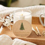 Snowy Tree Christmas Scented Candle With Lid, thumbnail 1 of 10