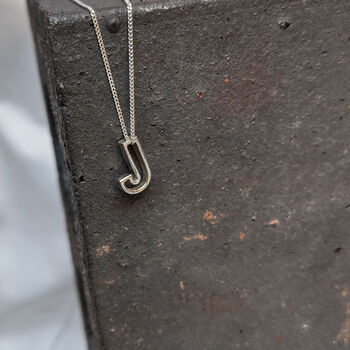 Personalised Silver Initial Letter Charm Necklace, 6 of 12