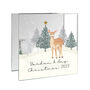 Personalised Christmas Deer Glass Tea Light Candle Holder, thumbnail 5 of 5